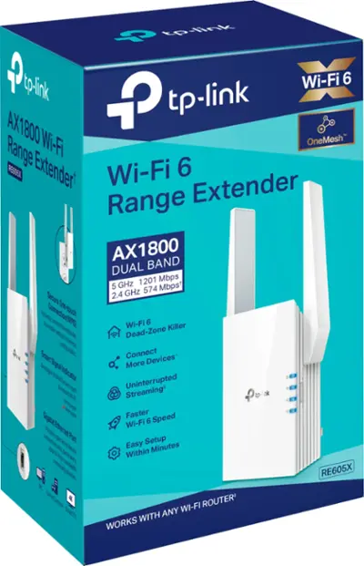 Tp - Link Range Extender Re605X Ax1800 Wi-Fi 6