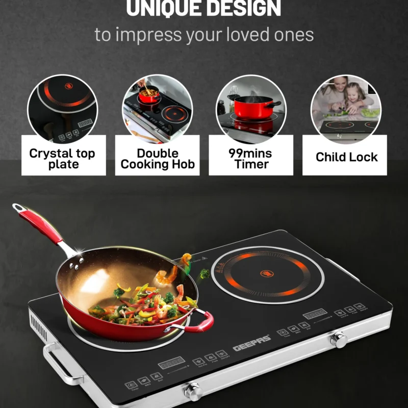 Geepas Double Burner Infrared Cooker